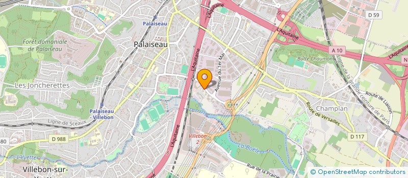 localisation de l'entreprise LA MUTUELLE CONGOLAISE EN FRANCE à PALAISEAU