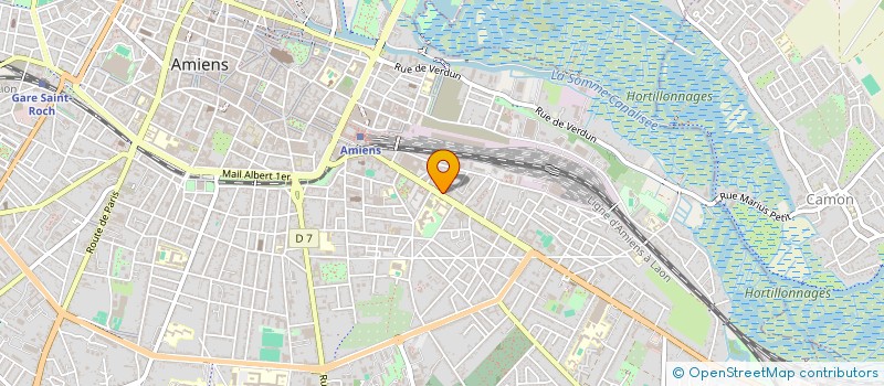 localisation de l'entreprise LA MUTUELLE DES CHEMINOTS PICARDS  AMIENS