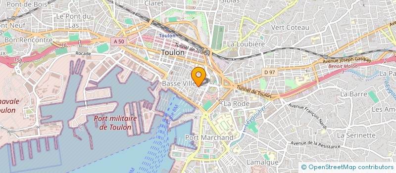 localisation de l'entreprise LA MUTUELLE VERTE à TOULON