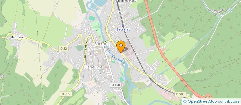 localisation de l'entreprise LA MUZE  BACCARAT