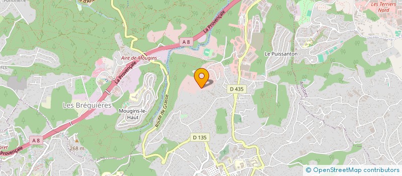 localisation de l'entreprise LA MYRTE à VALLAURIS