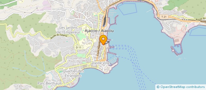 localisation de l'entreprise LA MYRTE ET LE JASMIN à AJACCIO