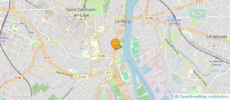 localisation de l'entreprise LA MYRTILLE  LE PECQ