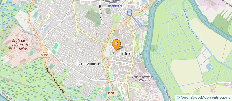 localisation de l'entreprise LA N.J.P. à ROCHEFORT