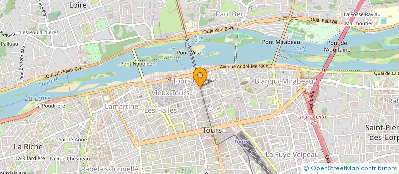 localisation de l'entreprise LA NA L'UNION POUR TOURS  TOURS