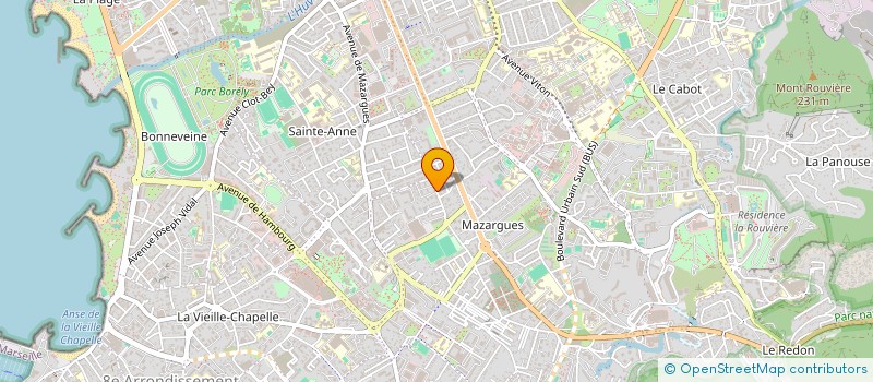 localisation de l'entreprise LA NACEE à MARSEILLE 9EME