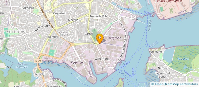 localisation de l'entreprise LA NACELLE  LORIENT