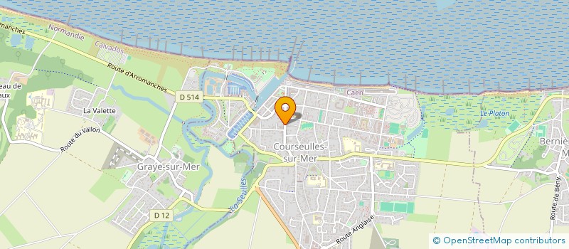 localisation de l'entreprise LA NACRE NORMANDE à COURSEULLES-SUR-MER