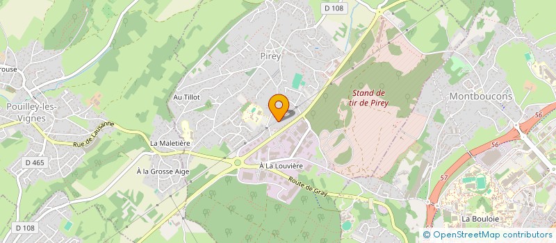 localisation de l'entreprise LA NAITOURE  MISEREY-SALINES