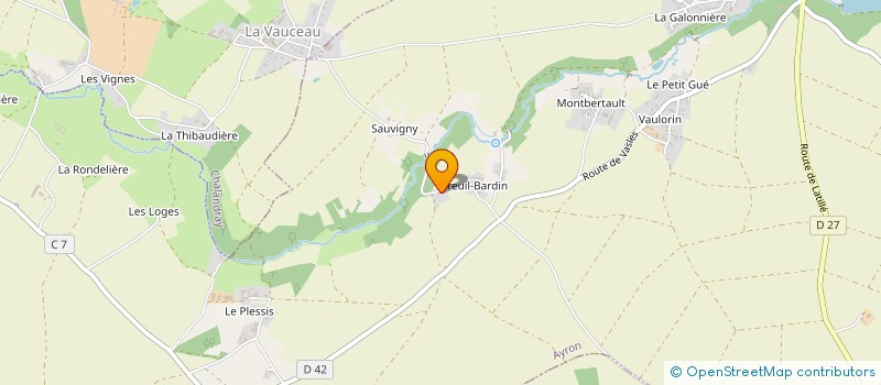 localisation de l'entreprise LA NALIERE  BERUGES