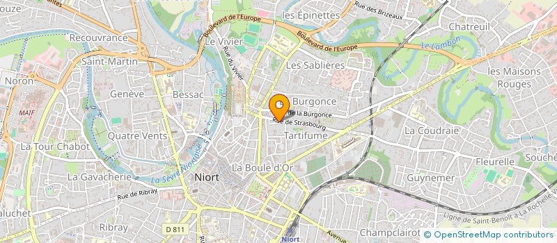 localisation de l'entreprise LA NANTAISE  NIORT