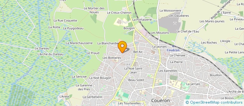 localisation de l'entreprise LA NANTAISE DE COUVERTURE à COUERON