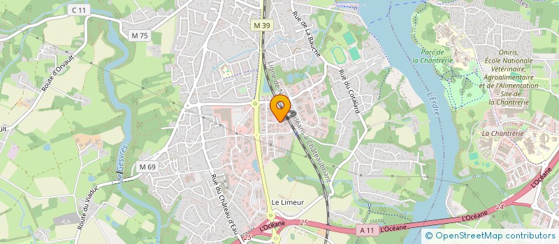 localisation de l'entreprise LA NANTAISE DE PLASTIQUES à LA CHAPELLE-SUR-ERDRE