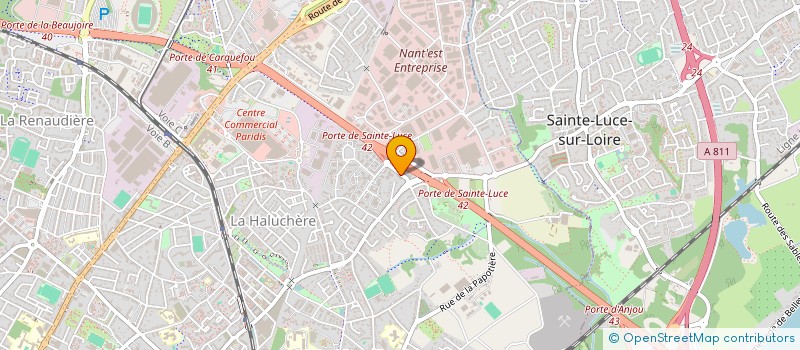 localisation de l'entreprise LA NANTAISE DE RESTAURATION à NANTES