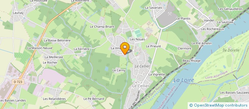 localisation de l'entreprise LA NANTAISE DU DIAGNOSTIC  LE CELLIER