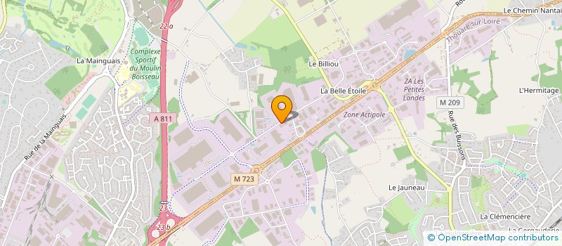 localisation de l'entreprise LA NANTAISE OCEANE DE FERMETURES à CARQUEFOU