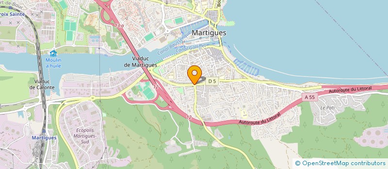 localisation de l'entreprise LA NAPOLITAINE à MARTIGUES