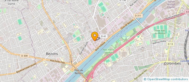 localisation de l'entreprise LA NAPOLITAINE 95 à BEZONS