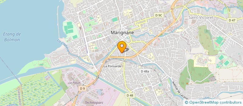 localisation de l'entreprise LA NAPOULE  MARIGNANE