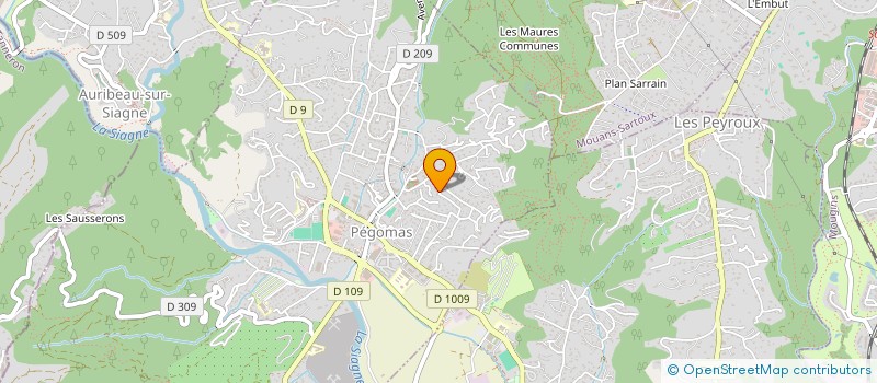 localisation de l'entreprise LA NAPOULINE  PEGOMAS