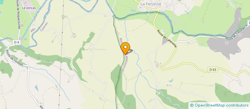 localisation de l'entreprise LA NAPPIE  MONTREDON-LABESSONNIE