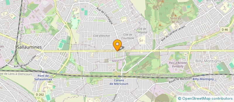 localisation de l'entreprise LA NARBONNAISE II à SALLAUMINES
