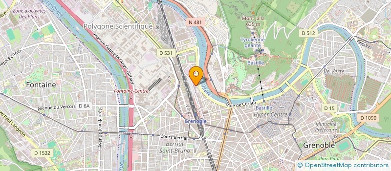 localisation de l'entreprise LA NARVALINE à GRENOBLE