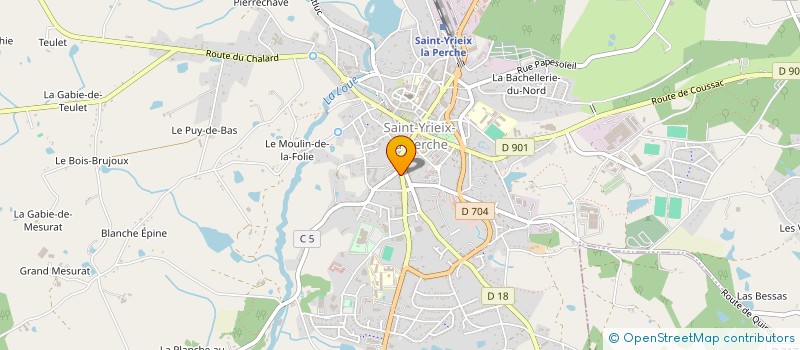localisation de l'entreprise LA NATION à SAINT-YRIEIX-LA-PERCHE