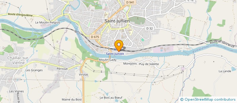 localisation de l'entreprise LA NATIONAL à SAINT-JUNIEN