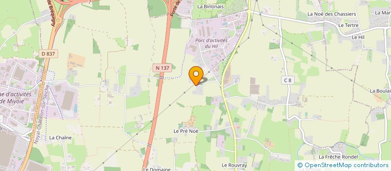 localisation de l'entreprise LA NATIONALE 24  NOYAL-CHATILLON-SUR-SEICHE
