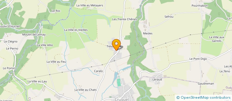 localisation de l'entreprise LA NATURE  CRUGUEL