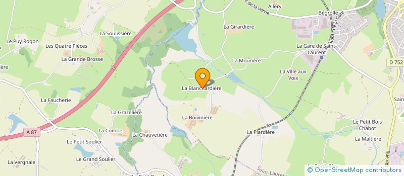 localisation de l'entreprise LA NATURE à SAINT-LAURENT-SUR-SEVRE