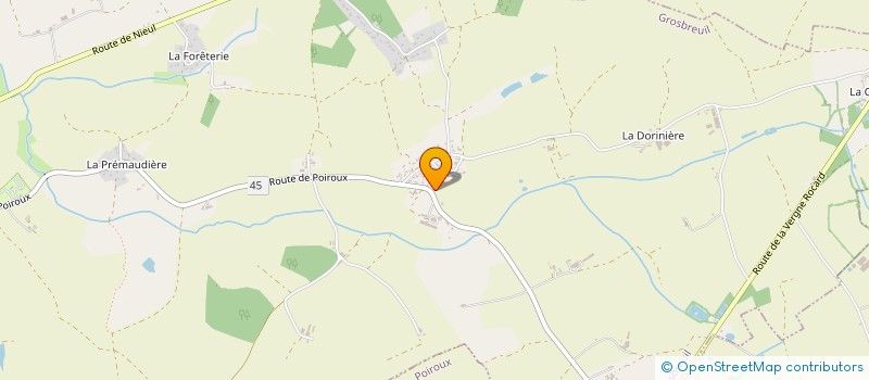 localisation de l'entreprise LA NATURE  GROSBREUIL