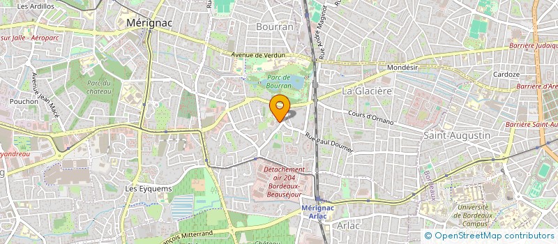 localisation de l'entreprise LA NATURE DES ENFANTS à MERIGNAC