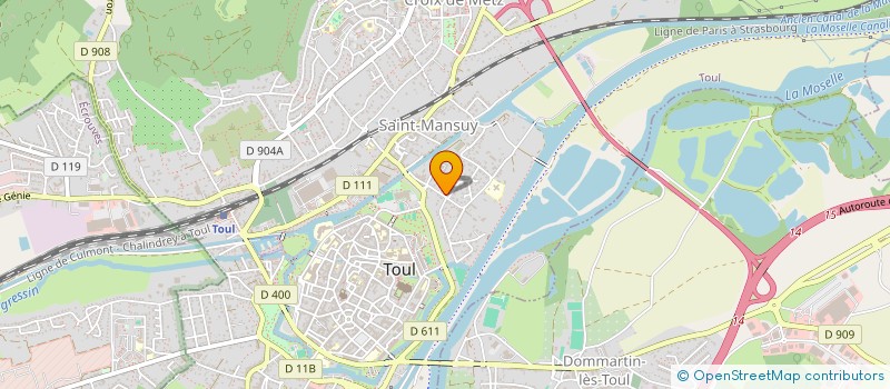 localisation de l'entreprise LA NATURE EN FLEURS à TOUL
