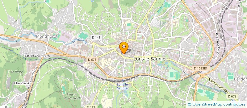 localisation de l'entreprise LA NATURE ET MOI à LONS-LE-SAUNIER