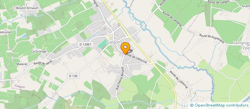 localisation de l'entreprise LA NATURE FLEURIE  GALGON