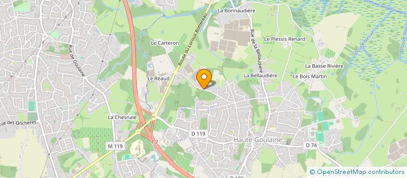 localisation de l'entreprise LA NATURE GAZOUILLE à HAUTE-GOULAINE