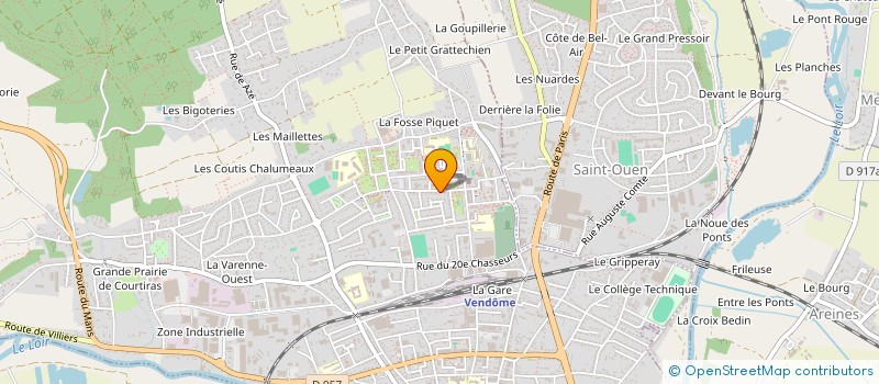 localisation de l'entreprise LA NATURE LE BOIS ET LA FORET  VENDOME