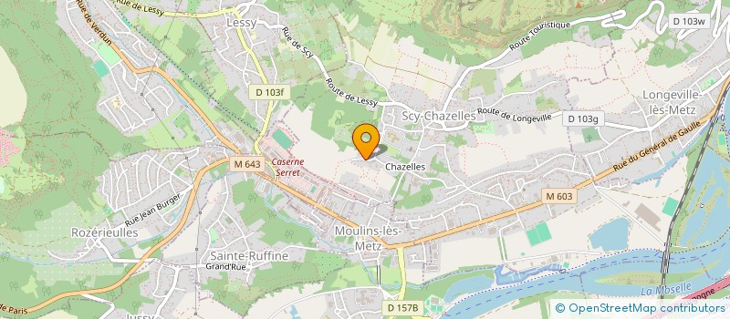 localisation de l'entreprise LA NATURE VOSGES  SCY-CHAZELLES