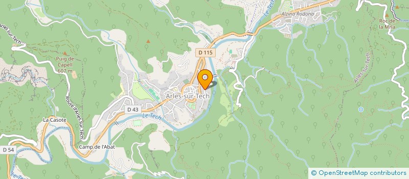 localisation de l'entreprise LA NAU [NOW] - LE MOULIN DES ARTS  ARLES-SUR-TECH