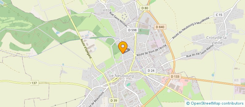 localisation de l'entreprise LA NAULEVADE  LE NEUBOURG