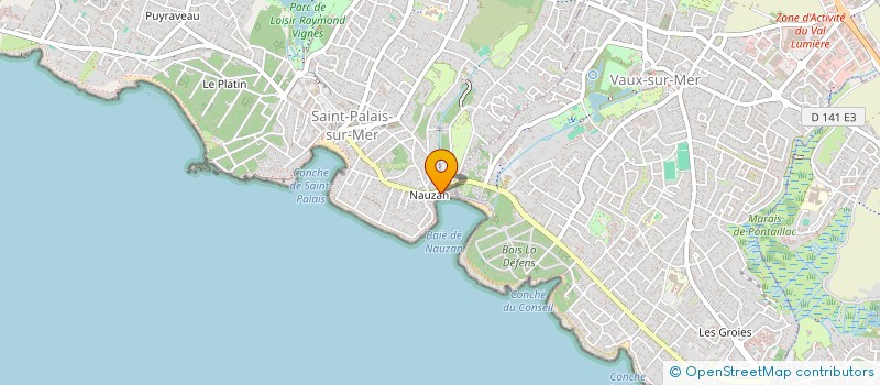 localisation de l'entreprise LA NAUZANNE  SAINT-PALAIS-SUR-MER