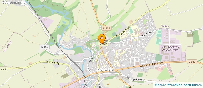localisation de l'entreprise LA NAVETTE A GUENILLE  MONTDIDIER