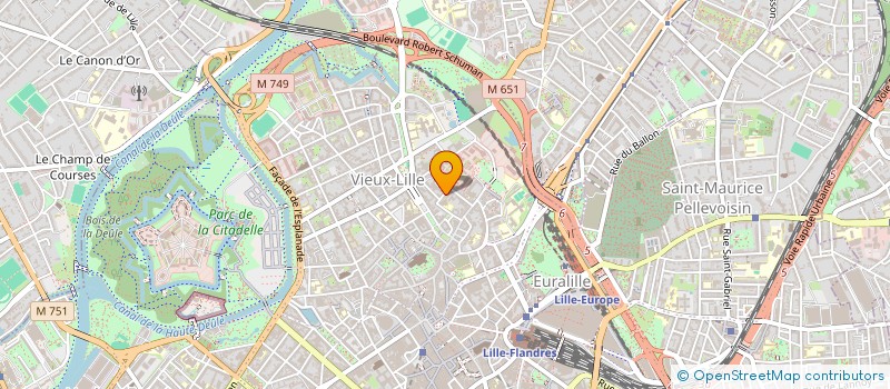 localisation de l'entreprise LA NEBULEUSE  LILLE