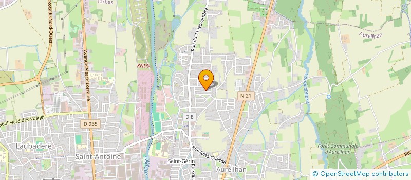 localisation de l'entreprise LA NEBULEUSE à AUREILHAN