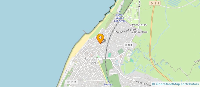 localisation de l'entreprise LA NEF  SOULAC-SUR-MER