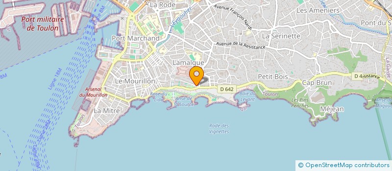 localisation de l'entreprise LA NEF  TOULON