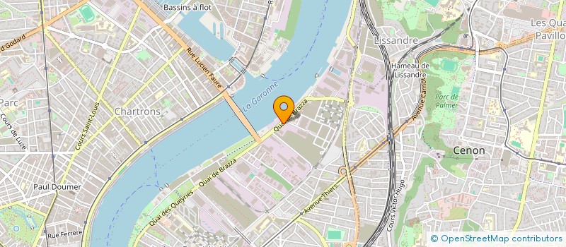 localisation de l'entreprise LA NEF CHASTRUSSE à BORDEAUX