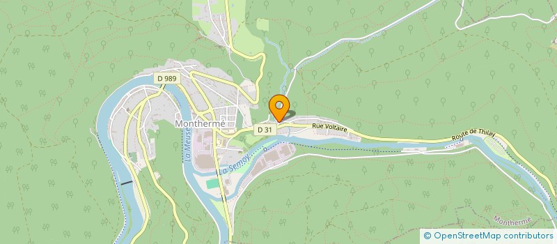 localisation de l'entreprise LA NEF DES FEES  MONTHERME